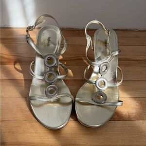 Style & Co. Gold Strappy Heels size 9
